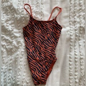 H&M Pink Animal Print Toddler Bathing Suit in 3/4T